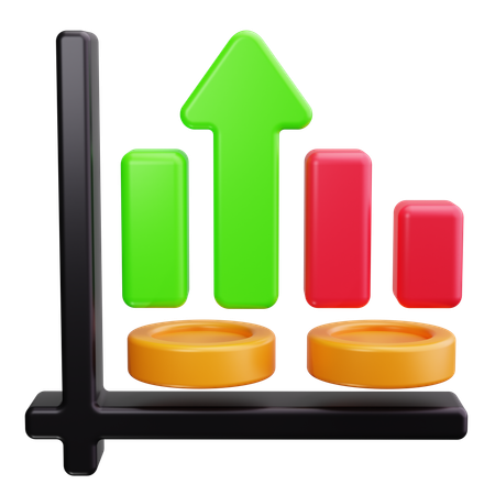 Croissance financière  3D Icon