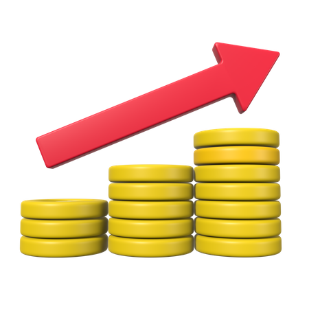 Croissance financière  3D Icon