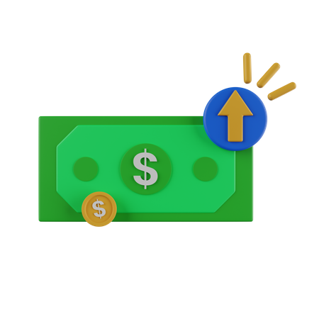 Croissance financière  3D Icon