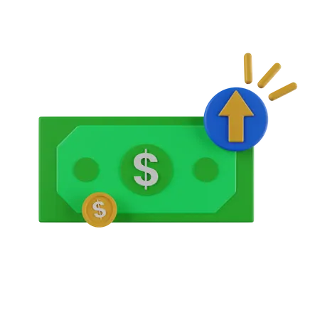 Croissance financière  3D Icon