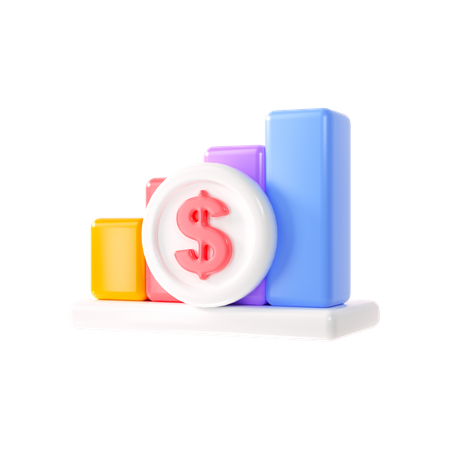 Croissance financière  3D Icon