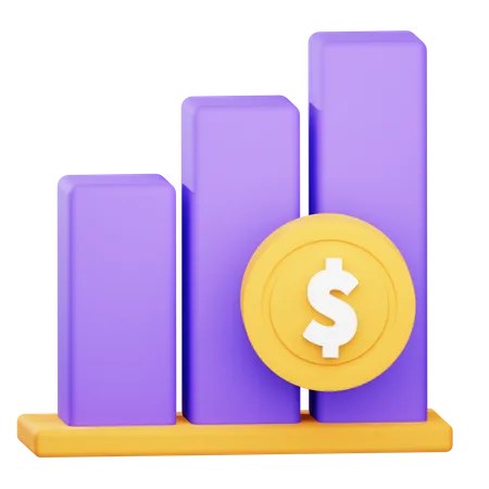 Croissance financière  3D Icon