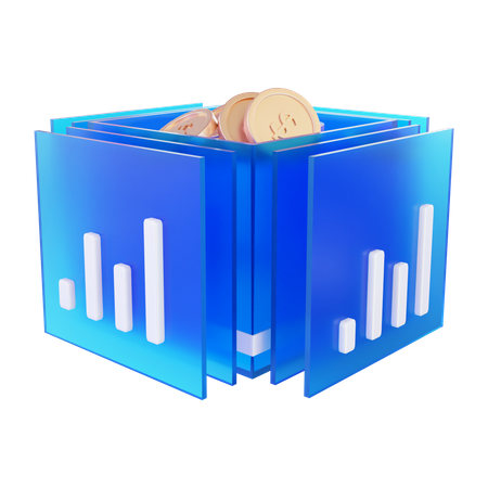 Croissance financière  3D Icon
