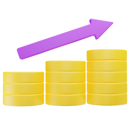 Croissance financière  3D Icon