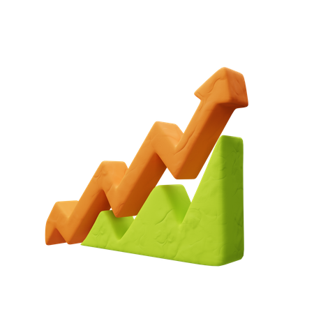 Flèche de croissance  3D Icon