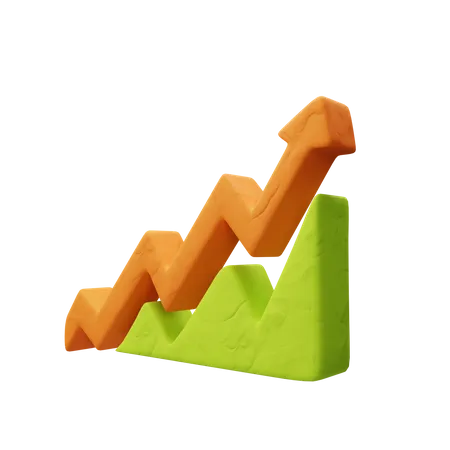 Flèche de croissance  3D Icon