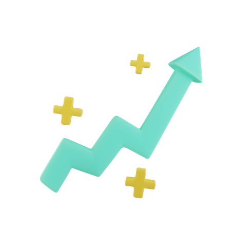 Flèche de croissance  3D Icon