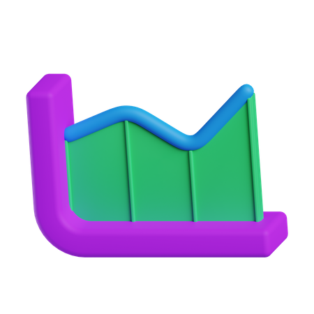 Graphique de croissance  3D Icon