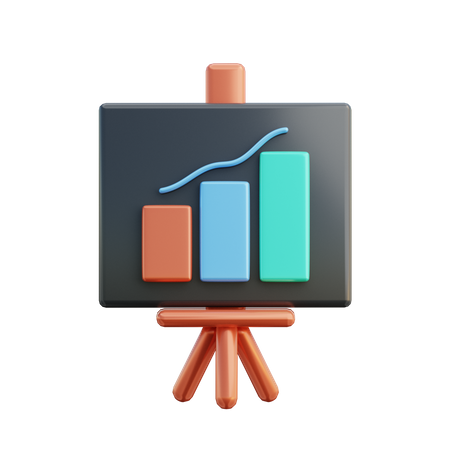 Présentation de la croissance  3D Illustration