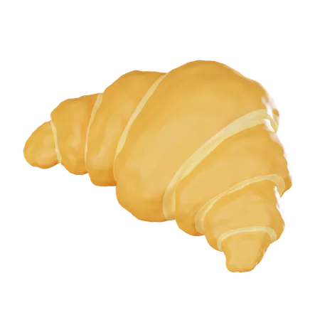 Croissant Symbol Of French Pastry Mastery Ideal For Conveying The Essence Of Deliciousness In Culinary And Bakery Visuals 3 D Render Illustration 3D Icon