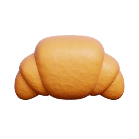 Croissant 3 D Postre De Panaderia Herramientas Para Hornear Renderizado 3 D 3D Icon