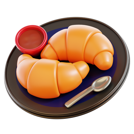 Croissant  3D Icon