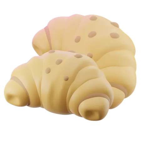 Croissant  3D Icon