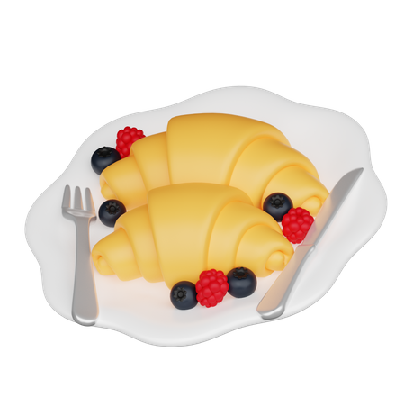 Croissant  3D Icon