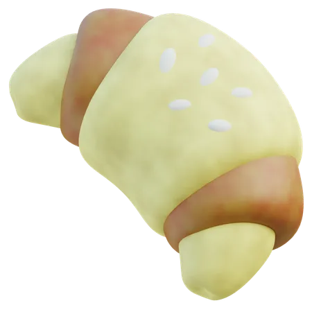 Croissant  3D Icon