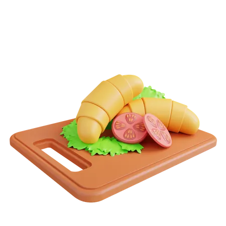 Croissant  3D Icon