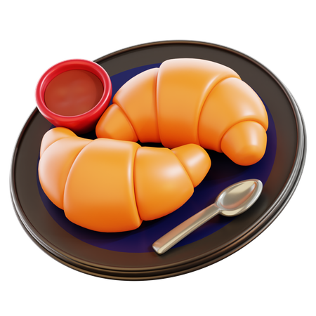 Croissant  3D Icon