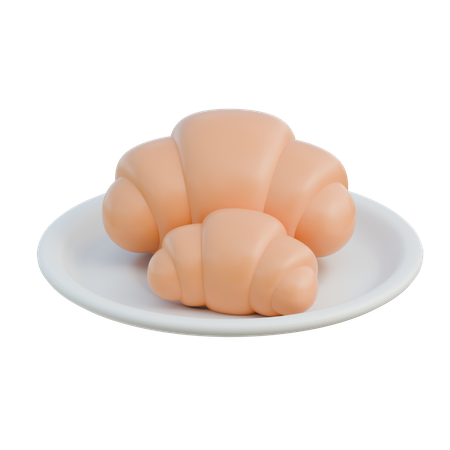 Croissant  3D Illustration