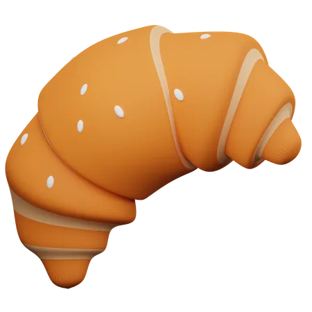 Croissant  3D Illustration