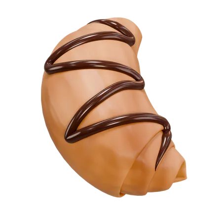 Croissant au chocolat  3D Icon