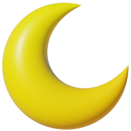 Croissant de lune  3D Icon