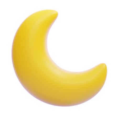 Croissant de lune  3D Icon