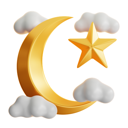 Croissant de lune  3D Icon