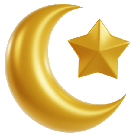 Croissant de lune  3D Icon