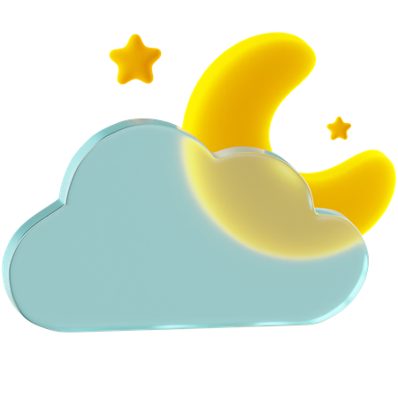 Croissant de lune  3D Icon