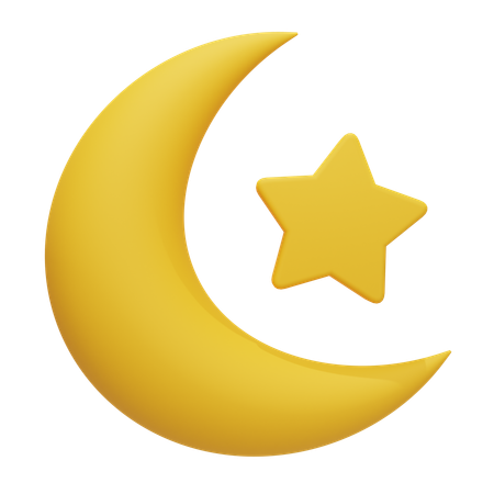 Croissant de lune  3D Icon