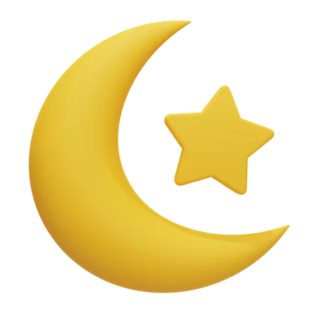 Croissant de lune  3D Icon