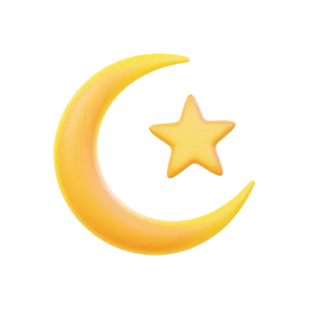 Croissant de lune  3D Icon