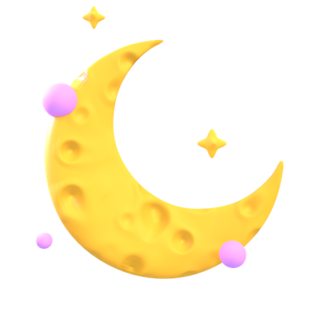 Croissant de lune  3D Icon