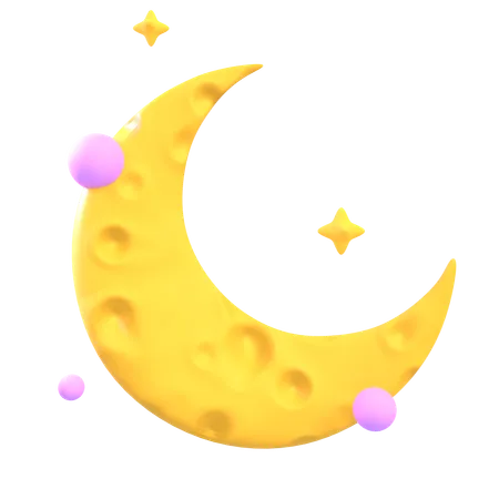 Croissant de lune  3D Icon