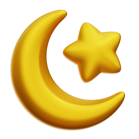 Croissant de lune  3D Icon