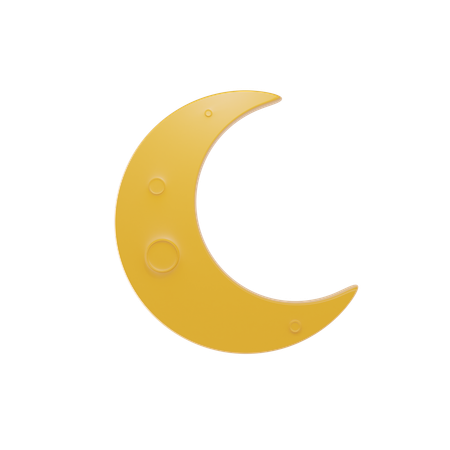 Croissant de lune  3D Icon