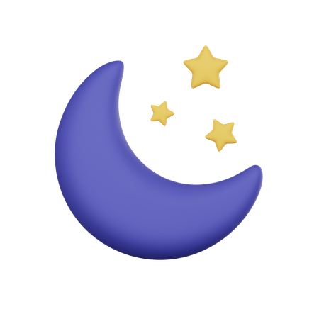 Croissant de lune  3D Icon