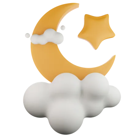 Croissant de lune  3D Icon