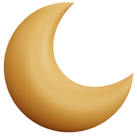 Croissant de lune  3D Icon