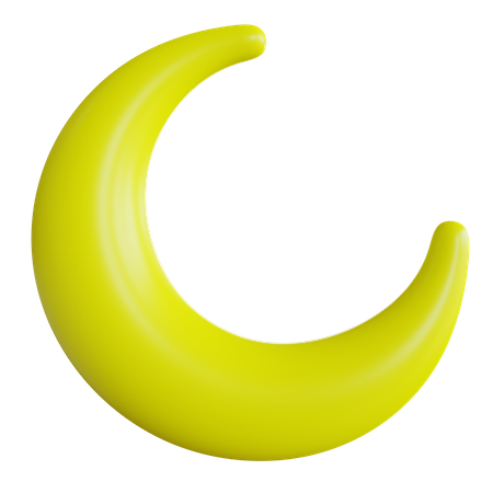 Croissant de lune  3D Icon