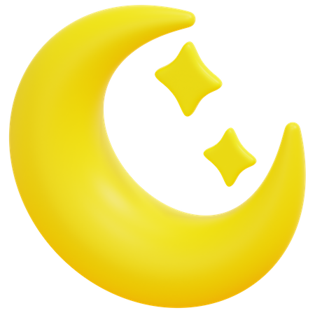 Croissant de lune  3D Icon