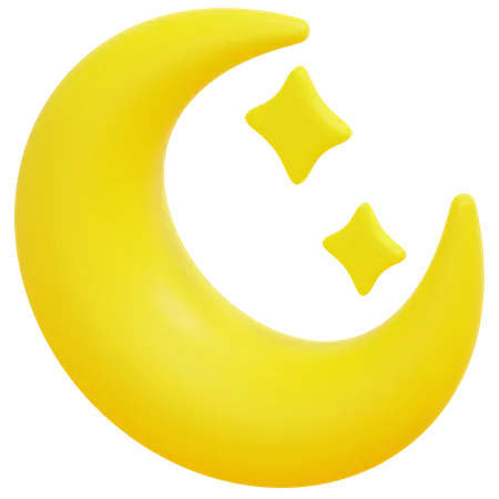 Croissant de lune  3D Icon