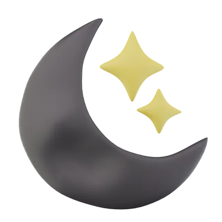 Croissant de lune  3D Icon