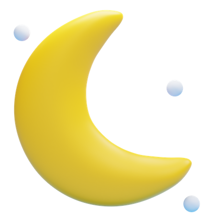 Croissant de lune  3D Icon