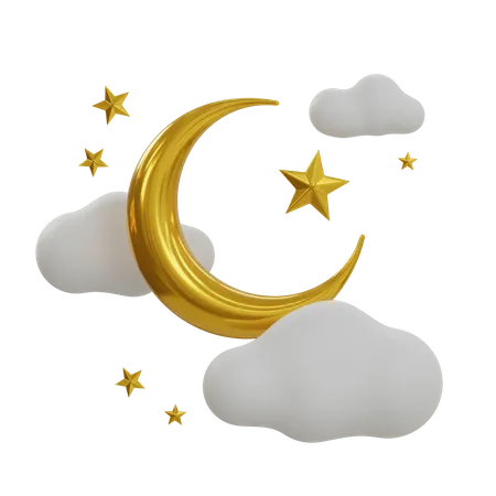 Croissant de lune  3D Icon