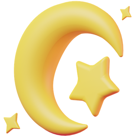 Croissant de lune  3D Icon