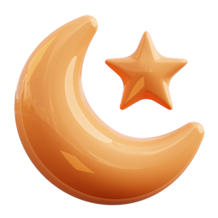 Croissant de lune  3D Icon