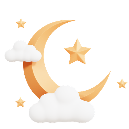 Croissant de lune  3D Icon