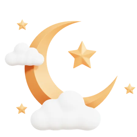 Croissant de lune  3D Icon