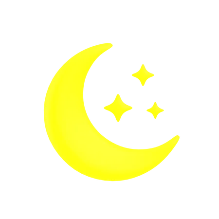 Croissant de lune  3D Icon